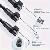 Cauzac™ 8mm Single Lens Industrial Endoscope with 4.3-inch IPS LCD - Waterproof Camera for Automotive and Plumbing Assistance