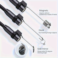 Cauzac™ 8mm Single Lens Industrial Endoscope with 4.3-inch IPS LCD - Waterproof Camera for Automotive and Plumbing Assistance