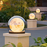 Outdoor solar lights enhancing garden pathway lighting