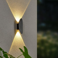Outdoor LED wall light with a contemporary design