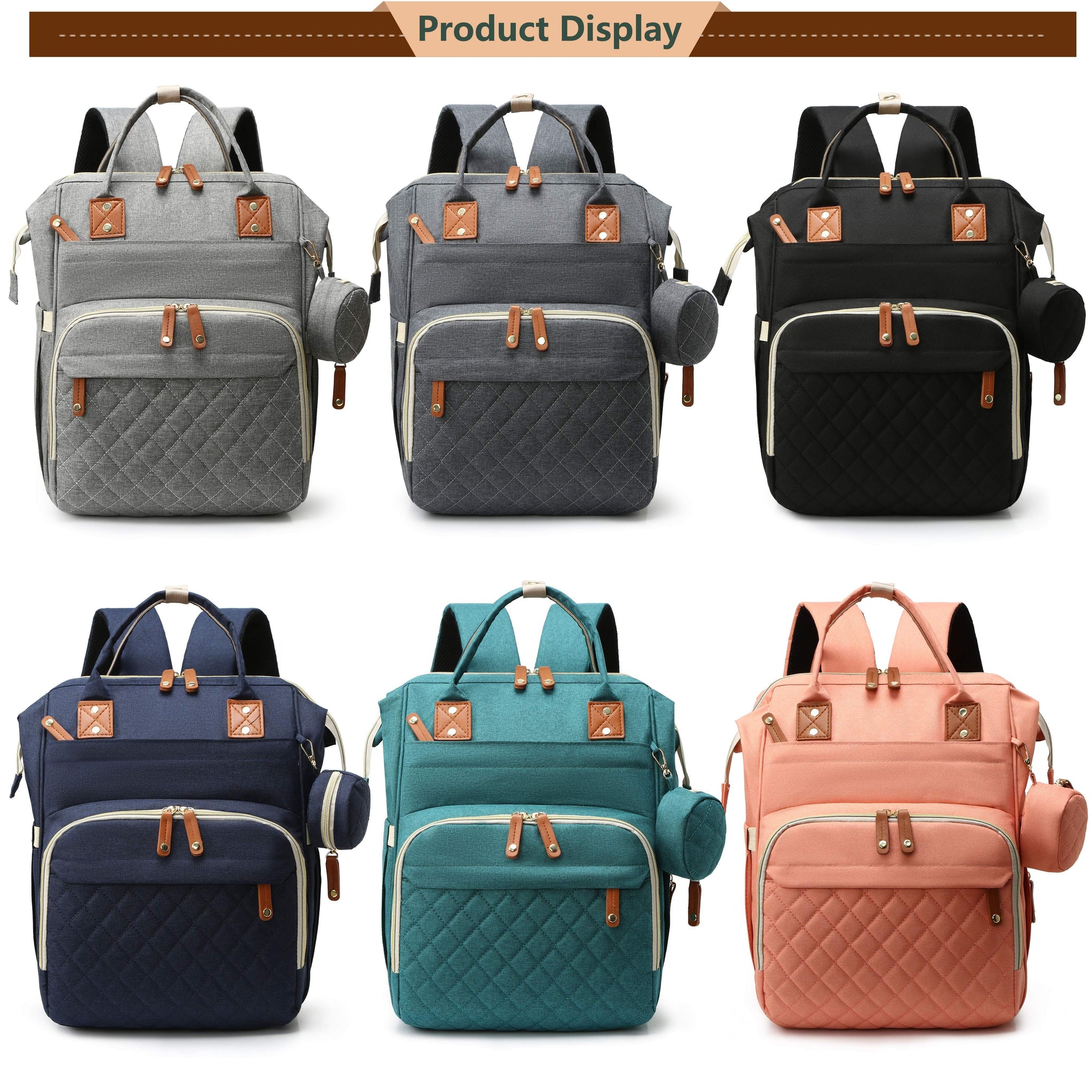 Cauzac™ Versatile Waterproof USB Diaper Backpack for Travelling Parents