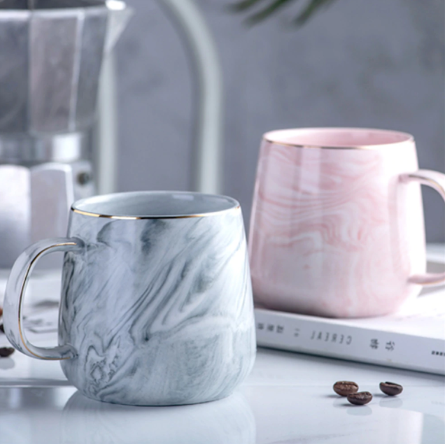 A high-quality, stylish ceramic coffee mug with a sleek design