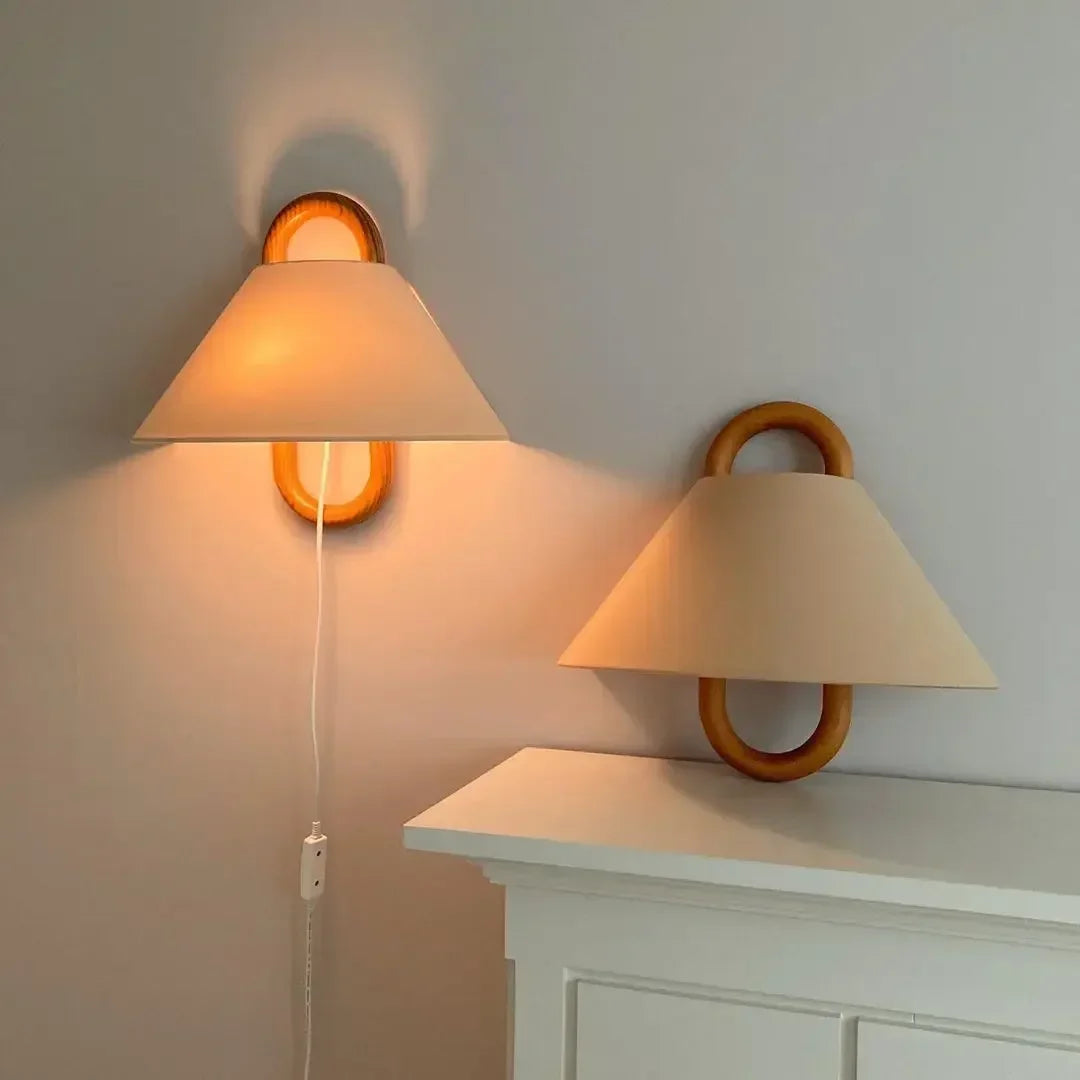 Elegant wall lamp and living room wall lamp installation