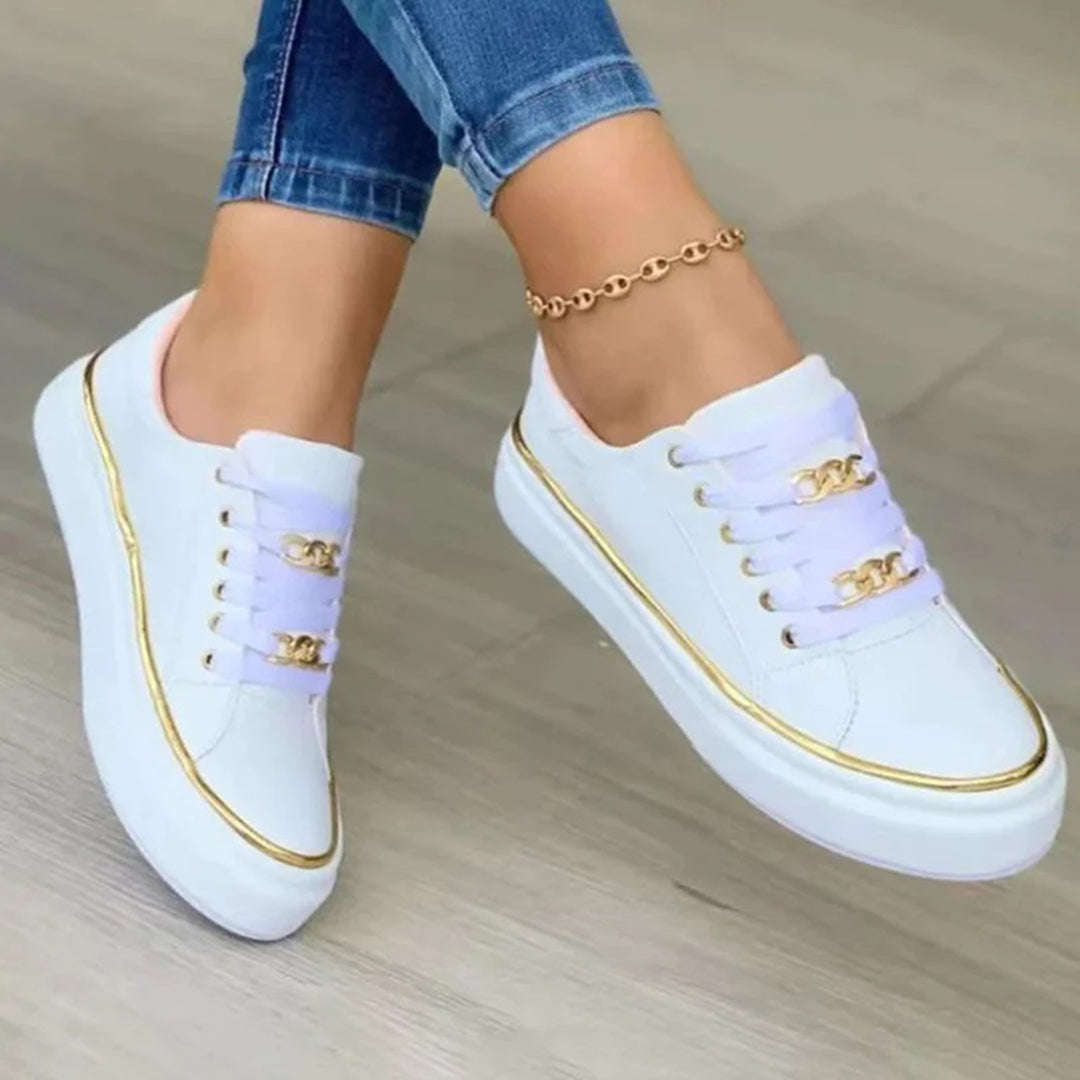 women's white trainers white leather platform sneakers canvas shoes