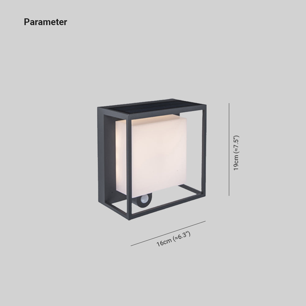 Cauzac™ Contemporary Solar-Powered LED Outdoor Wall Light – Waterproof Design