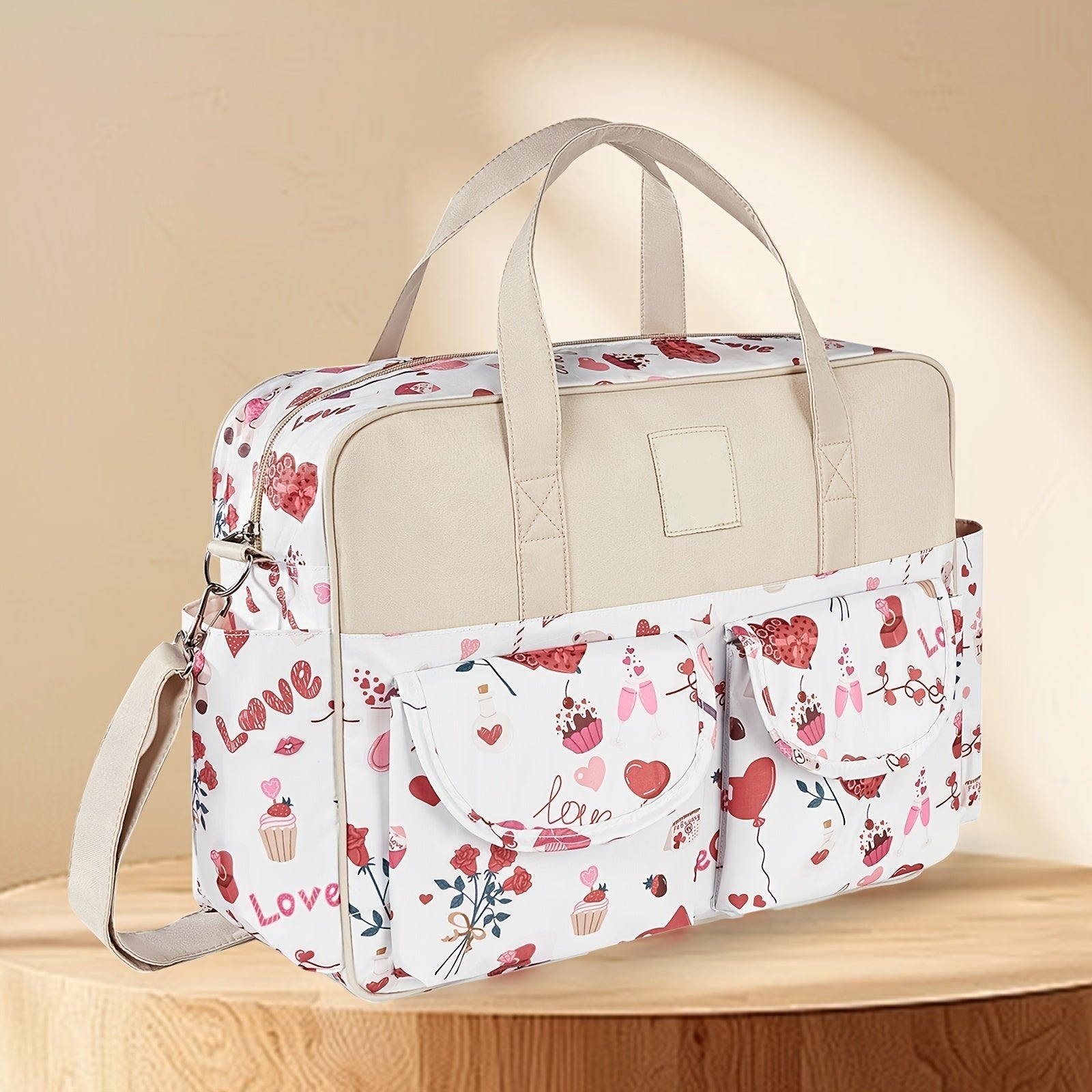 Cauzac™ Versatile Floral Diaper Bag for Busy Parents