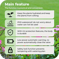 Cauzac™ Dual-Outlet Automatic Water Timer for Precise Outdoor Irrigation