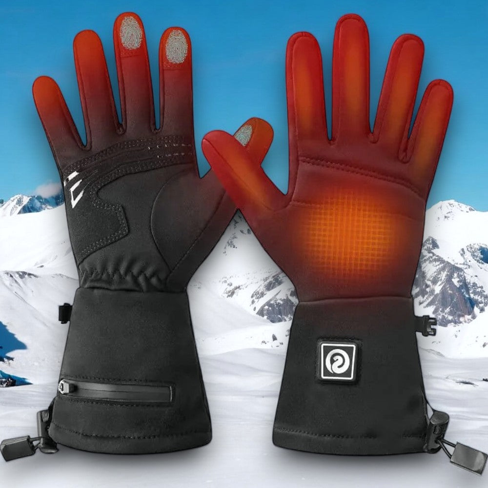 Heated gloves with thermal technology and waterproof feature for winter