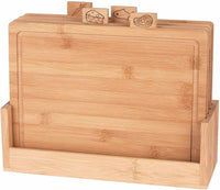 Cauzac™ Eco-Friendly Bamboo Cutting Board Set with Organized Holder