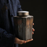 Cauzac™ Vintage Ceramic Tea & Coffee Storage Jar – 900ml Airtight Container