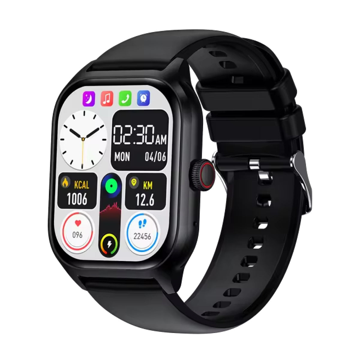 Cauzac™ Advanced Blood Monitoring Smartwatch - Black