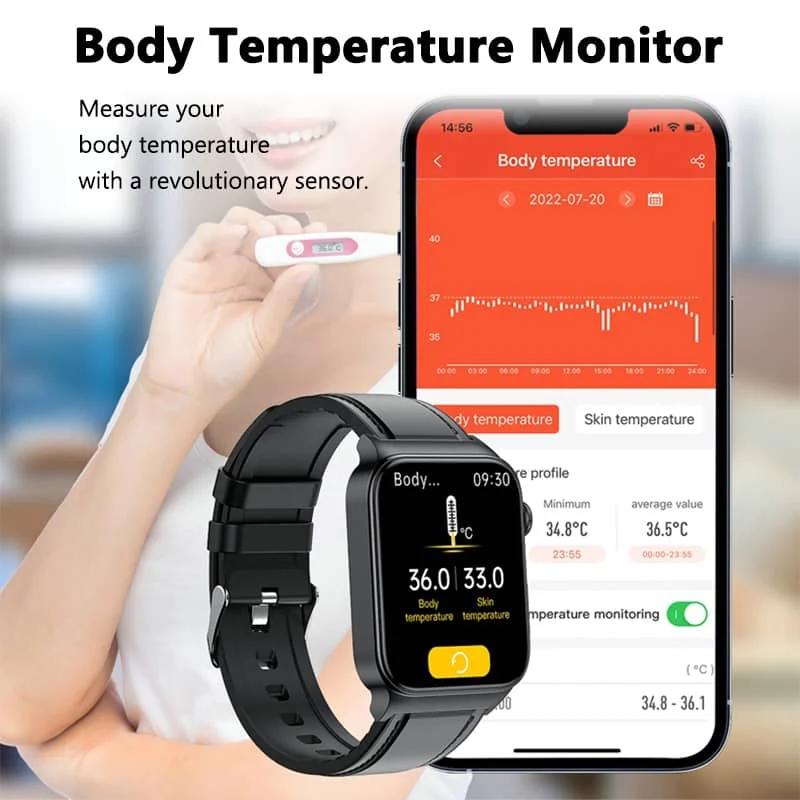 Cauzac™ Advanced Health Monitoring Smartwatch with ECG and Fitness Tracking