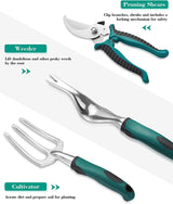 Cauzac™ Complete 11-Piece Aluminum Garden Tools Set