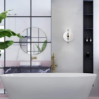Cauzac™ Modern Round LED Wall Lamp with Marble Finish