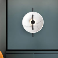 Cauzac™ Modern Round LED Wall Lamp with Marble Finish