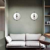 Cauzac™ Modern Round LED Wall Lamp with Marble Finish