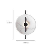 Cauzac™ Modern Round LED Wall Lamp with Marble Finish