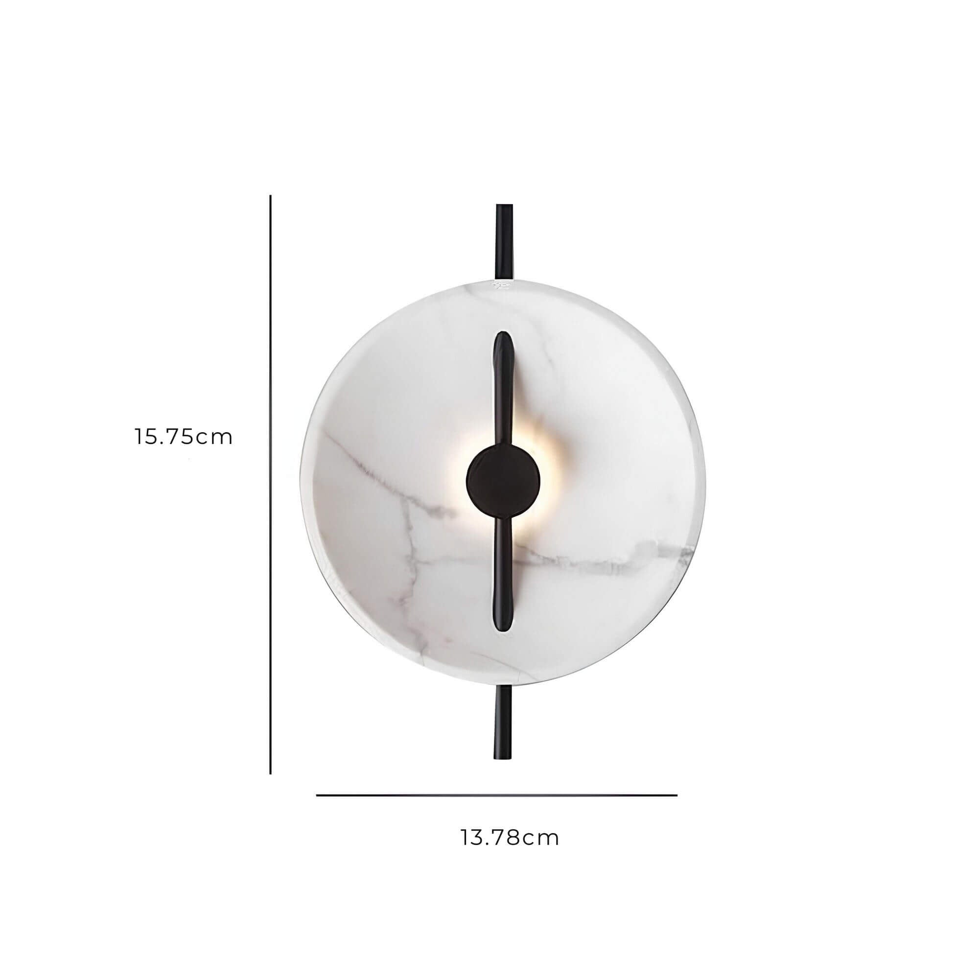 Cauzac™ Modern Round LED Wall Lamp with Marble Finish