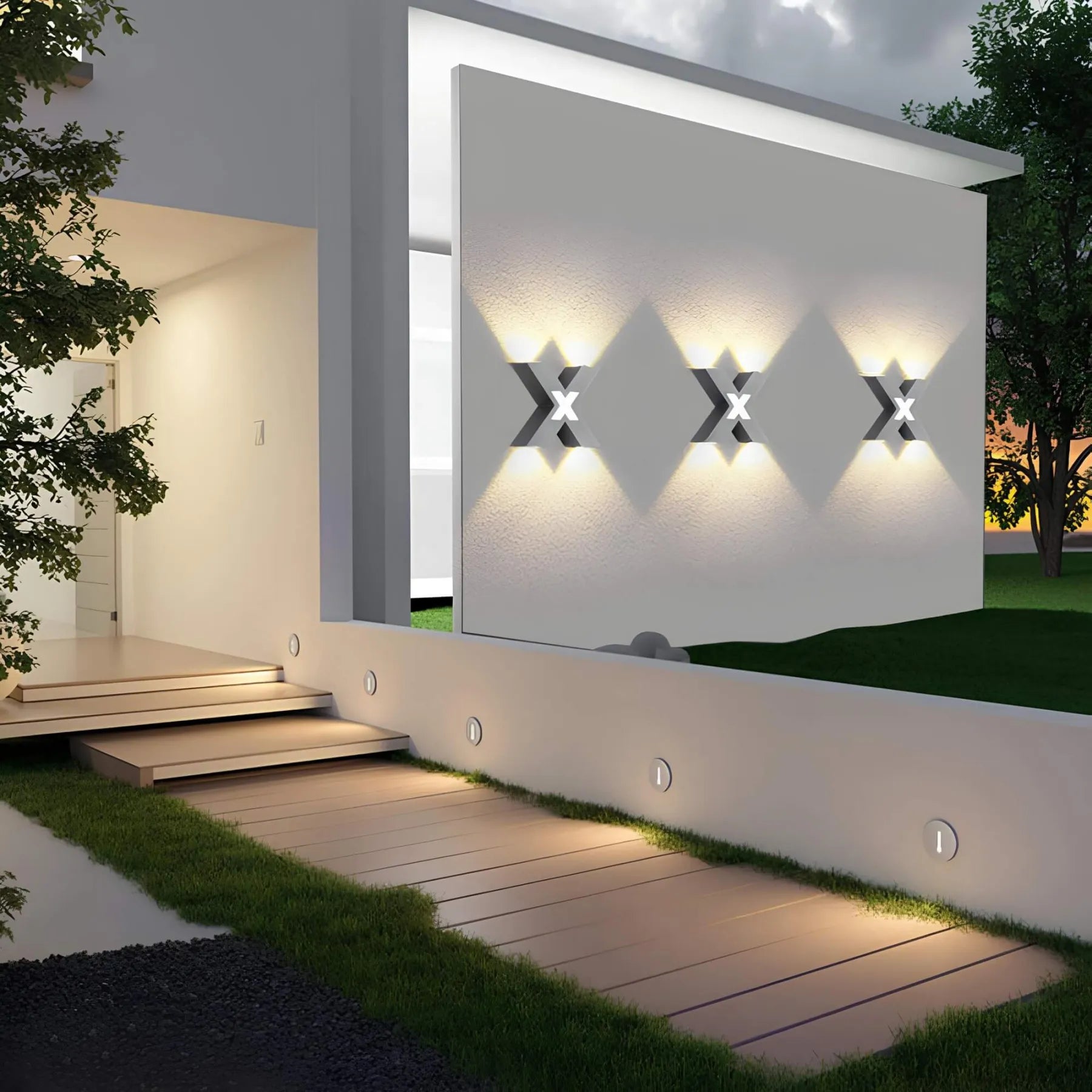 Cauzac™ Sleek Outdoor Wall Light for Contemporary Illumination