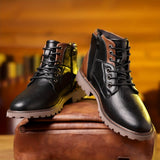 Cauzac™ Timeless Men's Leather Zipper Dress Boots – Durable Elegance