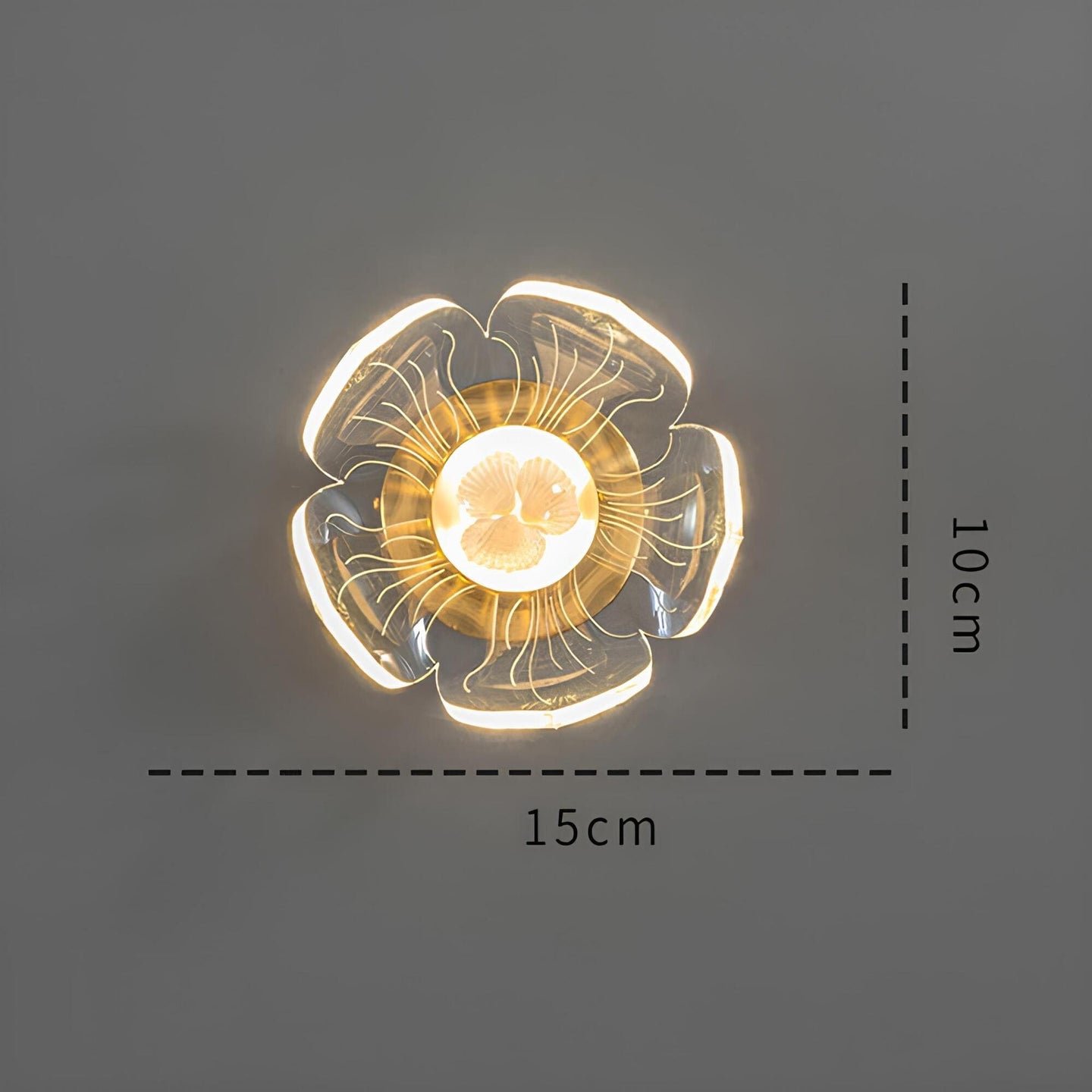 Cauzac™ Elegant LED Wall Light with Floral Design