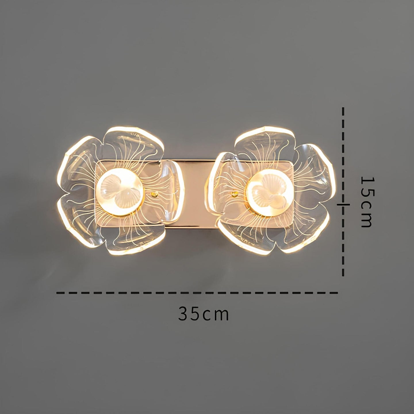 Cauzac™ Elegant LED Wall Light with Floral Design