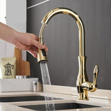 Cauzac™ Modern Single-Handle Kitchen Mixer Tap with Retractable Spray Head