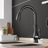 Cauzac™ Modern Single-Handle Kitchen Mixer Tap with Retractable Spray Head