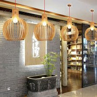 Cauzac™ Exquisite Handmade Wooden Pendant Light