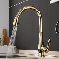 Cauzac™ Modern Single-Handle Kitchen Mixer Tap with Retractable Spray Head
