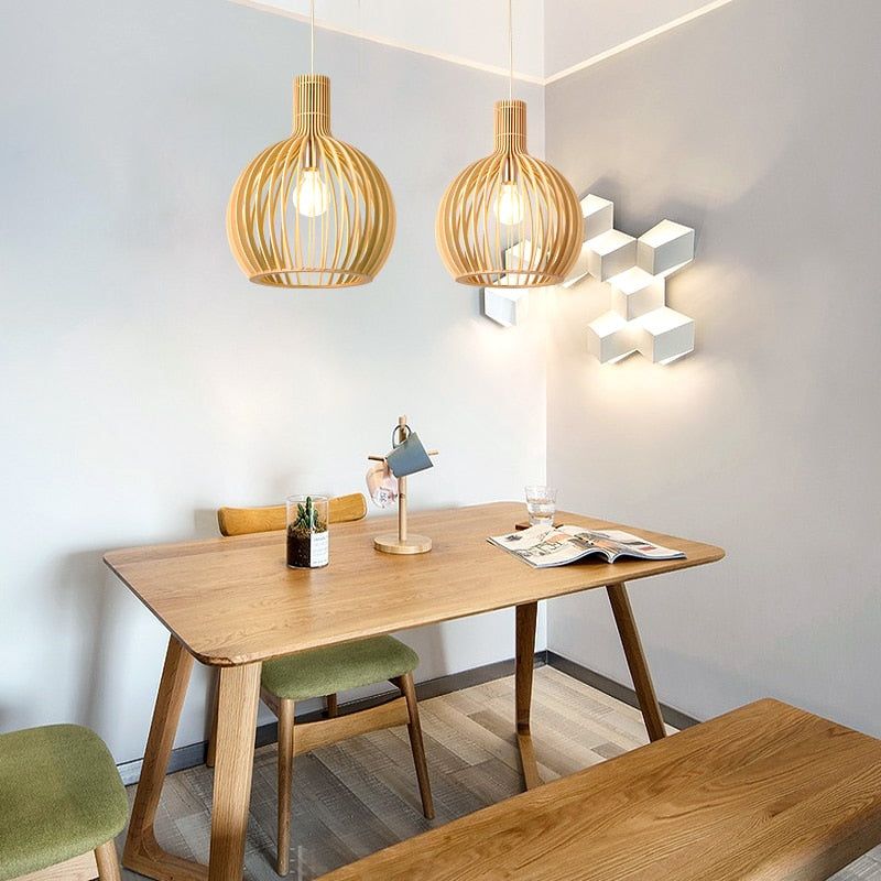 Cauzac™ Exquisite Handmade Wooden Pendant Light