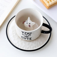 Cauzac™ 3D Cat Mug with Surprise Kitten Inside – Ideal Gift for Cat Aficionados