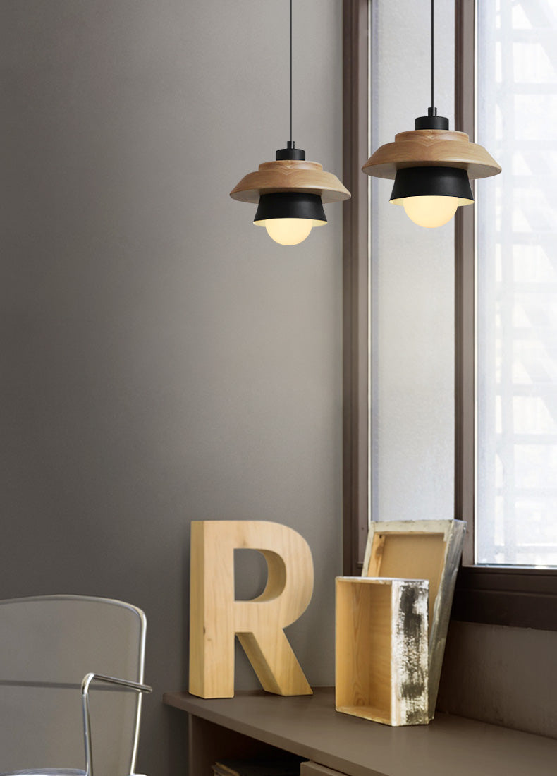 Cauzac™ Elegant Nordic Wood Pendant Light Fixture