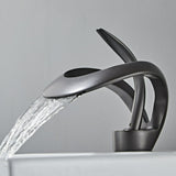 Cauzac™ Contemporary Curved Waterfall Basin Mixer Tap