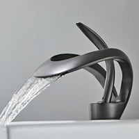 Cauzac™ Contemporary Curved Waterfall Basin Mixer Tap