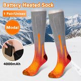 Cauzac™ Unisex Heated Socks with Rechargeable Battery 4000 mAh