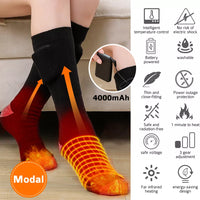 Cauzac™ Unisex Heated Socks with Rechargeable Battery 4000 mAh