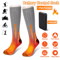 Cauzac™ Unisex Heated Socks with Rechargeable Battery 4000 mAh