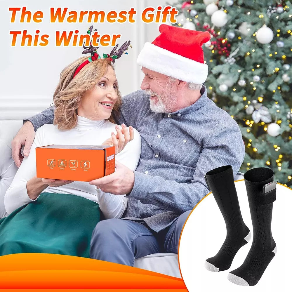 Cauzac™ Rechargeable Unisex Heated Socks with 5000mAh Battery