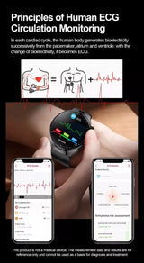 Cauzac™ All-in-One Health Smartwatch with Advanced Lifestyle Monitoring