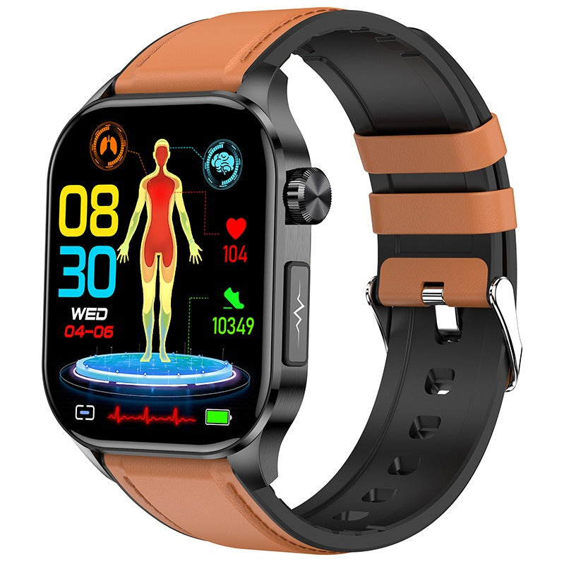 A modern smartwatch featuring activity tracker and heart rate monitor