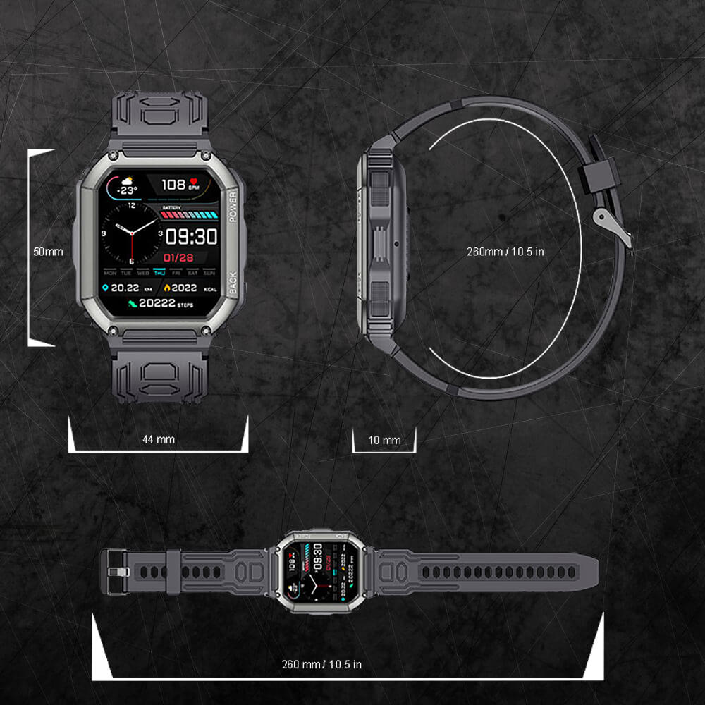 Cauzac™ Advanced Smartwatch - Embrace Style, Strength & Fitness